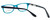 Close Up View of Ernest Hemingway Designer Progressive Blue Light Glasses H4617 Teal-Black 52mm