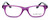Front View of Ernest Hemingway Progressive Blue Light Glasses H4617 Small Purple-Black 48mm