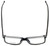 Top View of Big&Tall Designer Progressive Blue Light Glasses 14 Black Crystal Acetate 58mm