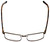 Top View of Big&Tall Designer Progressive Blue Light Glasses 15 Matte Brown Men's Metal 60mm