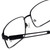 Close Up View of Big&Tall Designer Progressive Blue Light Glasses 6 Matte Black Men's Metal 61mm