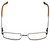Top View of Big&Tall Designer Progressive Blue Light Glasses 6 Matte Brown Men's Metal 61mm