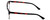 Profile View of Calabria Viv Designer Progressive Blue Light Glasses Vivid-257 in Demi Red 52mm
