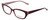 Profile View of Ecru Designer Progressive Lens Blue Light Glasses Bowie-001 Wine 50mm Rectangle