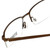 Close Up View of Outdoor Life Designer Progressive Blue Light Glasses OL825M-183 in Brown 53mm