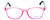 Front View of NY Eye Enhance Kid Progressive Blue Light Glasses EN4132 46mm Crystal Pink/Black