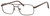 Profile View of Dale Jr. Designer Progressive Blue Light Glasses DJ6805-SBR in Satin Brown 56mm