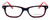 Front View of Ernest Hemingway Designer Blue Light Glasses H4617 (Small) in Black-Red 48mm