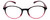 Front View of Calabria R770 Neck Hanging Designer Progressive Blue Light Glasses in Rose 57 mm