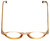 Top View of Calabria 4365 Oval Designer Blue Light Blocking Glasses in Champagne Gold 42 mm