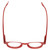 Top View of Calabria Elite Designer Blue Light Blocking Glasses R217 Professor 46 mm in Pink