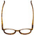 Top View of Calabria Elite Lady Designer Blue Light Blocking Glasses ZT1662 Round Brown 48mm