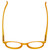 Top View of Calabria Elite Lady Designer Blue Light Blocking Glasses ZT1662 in Yellow 48 mm