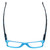 Top View of Calabria Morgan Rectangular Designer Blue Light Glasses 52mm in Teal Frost Green