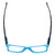 Top View of Calabria Morgan Rectangular Progressive Blue Light Glasses 52mm Teal Frost Green