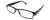 Profile View of Calabria Mira Square Designer Blue Light Blocking Glasses 50mm Swirl Multi-Color