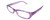 Profile View of Calabria Dora Round&Oval Designer Blue Light Block Glasses 50 mm in Grape Purple