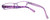 Close Up View of Calabria Dora Round Designer Progressive Blue Light Glasses 50mm in Grape Purple