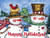 Holiday Christmas Theme Cleaning Cloth, Happy Holidays Snowmen