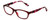 Profile View of Ann Taylor ATR020 Designer Progressive Lens Blue Light Blocking Eyeglasses in Matte Burgundy Red Marble Tortoise Ladies Cateye Full Rim Acetate 52 mm