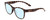 Profile View of Smith Optics Caper Designer Blue Light Blocking Eyeglasses in Tortoise Havana Brown Gold Ladies Classic Full Rim Acetate 53 mm