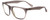 Profile View of Smith Optics Tioga Designer Blue Light Blocking Eyeglasses in Smoke Split Grey Crystal Fade Unisex Square Full Rim Acetate 58 mm