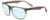 Profile View of Smith Optics Tioga Designer Progressive Lens Blue Light Blocking Eyeglasses in Smoke Split Grey Crystal Fade Unisex Square Full Rim Acetate 58 mm