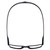 Top View of Magz Gramercy Magnetic Neck Hanging Reading Glasses w/ Snap It Design in Matte Black