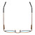 Top View of Reptile Boa Designer Progressive Blue Light Glasses in Antique Bronze Metal 57mm
