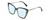 Profile View of Kendall+Kylie KK5126 CHARLOTTE Designer Progressive Lens Blue Light Blocking Eyeglasses in Marble Black Clear Crystal Silver Ladies Cat Eye Full Rim Acetate 54 mm