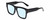Profile View of Kendall+Kylie KK5147CE ESME Designer Blue Light Blocking Eyeglasses in Gloss Black Ladies Square Full Rim Acetate 53 mm
