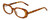 Profile View of Kendall+Kylie KK5153CE VANESSA Designer Progressive Lens Blue Light Blocking Eyeglasses in Milky Demi Tortoise Havana Crystal Ladies Oval Full Rim Acetate 54 mm