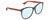 Profile View of Gucci GG0024S Designer Blue Light Blocking Eyeglasses in Gloss Black Brown Havana Unisex Square Full Rim Acetate 58 mm