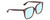 Profile View of Gucci GG0022S Designer Blue Light Blocking Eyeglasses in Brown Tortoise Havana Ladies Cat Eye Full Rim Acetate 57 mm