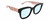 Profile View of Gucci GG0998S Designer Blue Light Blocking Eyeglasses in Gloss Black Pink Opal Gold Ladies Cat Eye Full Rim Acetate 52 mm