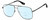 Profile View of Marc Jacobs 387/S Designer Progressive Lens Blue Light Blocking Eyeglasses in Shiny Gunmetal Black Unisex Pilot Full Rim Metal 60 mm