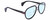 Profile View of Gucci GG0447S Designer Progressive Lens Blue Light Blocking Eyeglasses in Black Silver Red Green Unisex Pilot Full Rim Acetate 58 mm