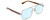 Profile View of Gucci GG0529S Designer Blue Light Blocking Eyeglasses in Ruthenium Silver Tortoise Unisex Square Full Rim Metal 60 mm