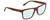 Profile View of Calvin Klein CK21531S Designer Progressive Lens Blue Light Blocking Eyeglasses in Brown Havana Tortoise Green Unisex Square Full Rim Acetate 58 mm