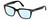 Profile View of Tom Ford CALIBER FT5304-001 Designer Progressive Lens Blue Light Blocking Eyeglasses in Gloss Black Gold Unisex Square Full Rim Acetate 54 mm