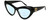Profile View of Gucci GG0895S Designer Progressive Lens Blue Light Blocking Eyeglasses in Gloss Black Gold Ladies Cat Eye Full Rim Acetate 54 mm