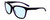 Profile View of Smith Optics Cavalier-141 Designer Blue Light Blocking Eyeglasses in Indigo Purple Crystal Silver Ladies Cat Eye Full Rim Acetate 55 mm