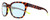 Profile View of Smith Optics Founder-A84 Designer Blue Light Blocking Eyeglasses in Matte Tortoise Havana Neon Yellow Unisex Panthos Full Rim Acetate 55 mm