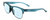 Profile View of Smith Optics Haywire-1ED Designer Progressive Lens Blue Light Blocking Eyeglasses in Crystal Stone Green Blue Silver Unisex Panthos Semi-Rimless Acetate 55 mm