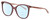 Profile View of Levi's Timeless LV5009S Designer Progressive Lens Blue Light Blocking Eyeglasses in Pink Crystal Ladies Cat Eye Full Rim Acetate 56 mm