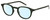 Profile View of Levi's Seasonal LV1029 Designer Blue Light Blocking Eyeglasses in Army Green Grey Unisex Panthos Full Rim Acetate 48 mm