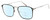 Profile View of Levi's Timeless LV5000 Designer Progressive Lens Blue Light Blocking Eyeglasses in Black Ruthenium Silver Unisex Square Full Rim Metal 52 mm