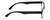 Side View of Geoffrey Beene GBR003 Designer Blue Light Blocking Eyeglasses in Navy Blue Clear Crystal Fade Mens Rectangular Full Rim Acetate 52 mm