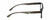 Side View of Geoffrey Beene GBR010 Designer Blue Light Blocking Eyeglasses in Gloss Black Grey Crystal Silver Mens Oval Full Rim Acetate 52 mm