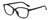 Profile View of Elle EL15578R Designer Blue Light Blocking Eyeglasses in Gloss Black Ladies Cat Eye Full Rim Acetate 53 mm